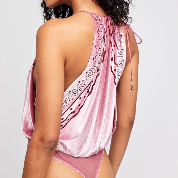 NWT Free People Body Talk Bodysuit / Red Velvet - Picture 3 of 6